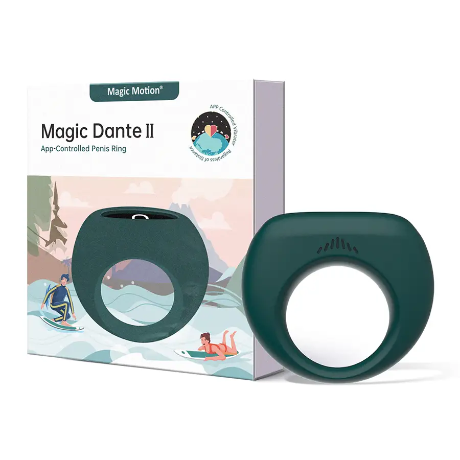 Magic Dante Anillo De Silicona Con Control Por App by MAGIC MOTION